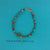 Turquoise and red coral anklet