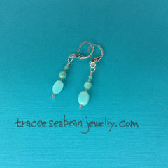 Peruvian Opal earrings